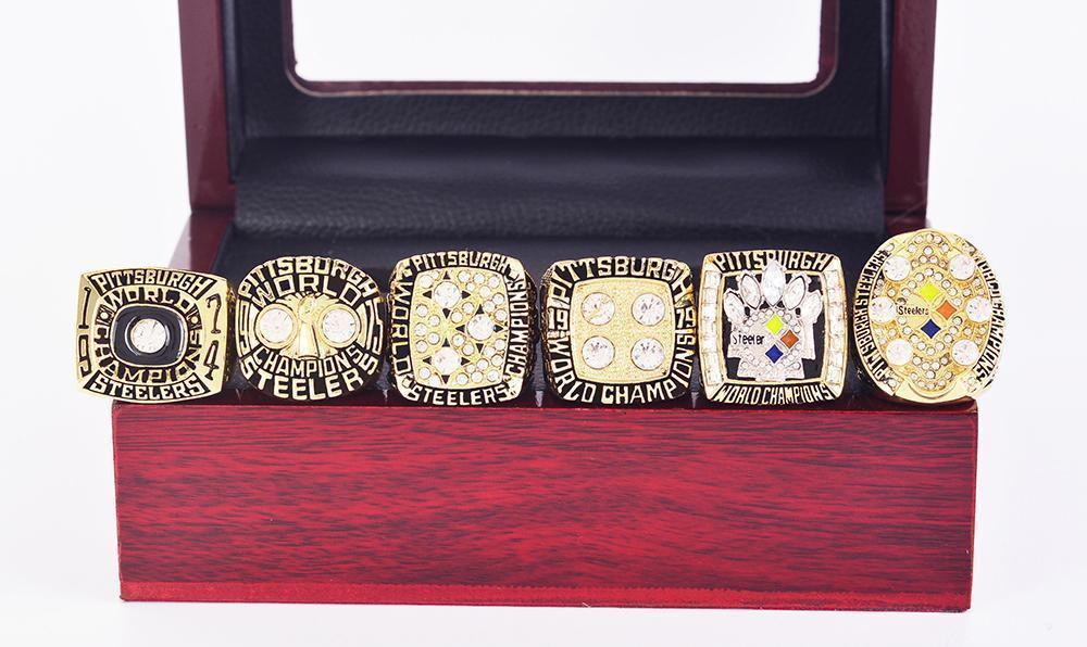 Pittsburgh Steelers Super Bowl 6 Ring Set (1974, 1975, 1978, 1979, 200 –  Rings For Champs