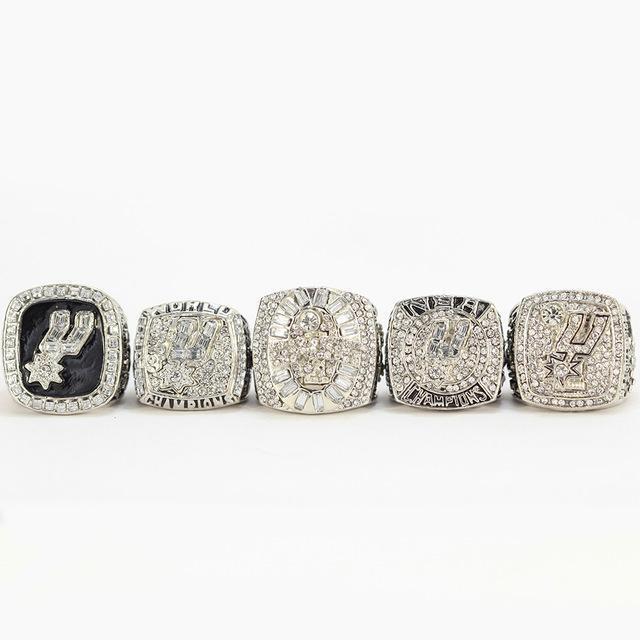 San Antonio Spurs 1999/2003/2005/2007/2014 NBA Finals National Basketball  World Championship Ring Collection
