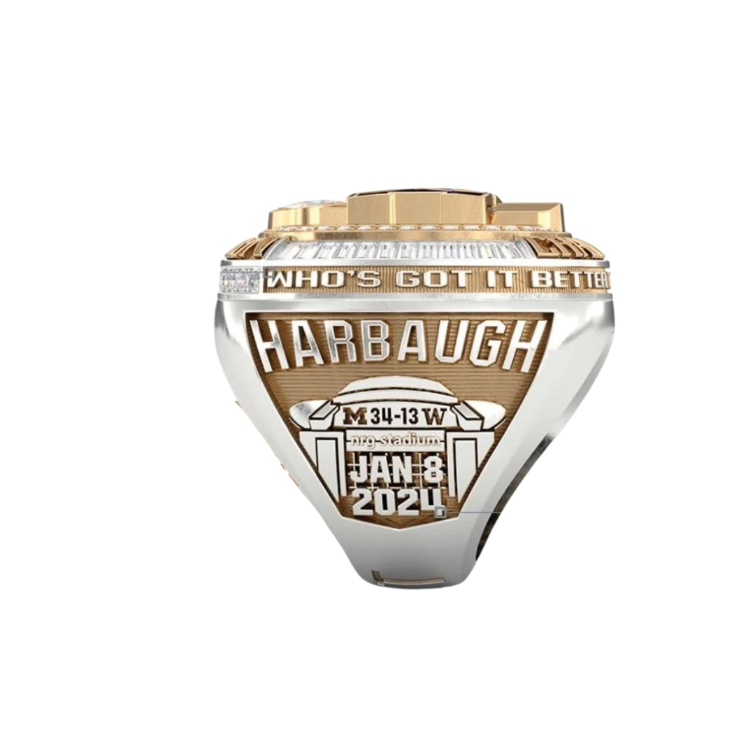 Michigan Wolverines College Football National Championship Ring (2024) - Premium Series