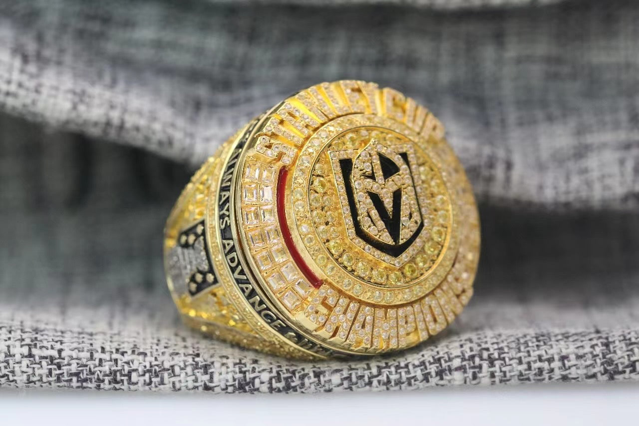 Vegas Golden Knights Championship Ring and Pendant Necklace Replica Set (2023) - Premium Series