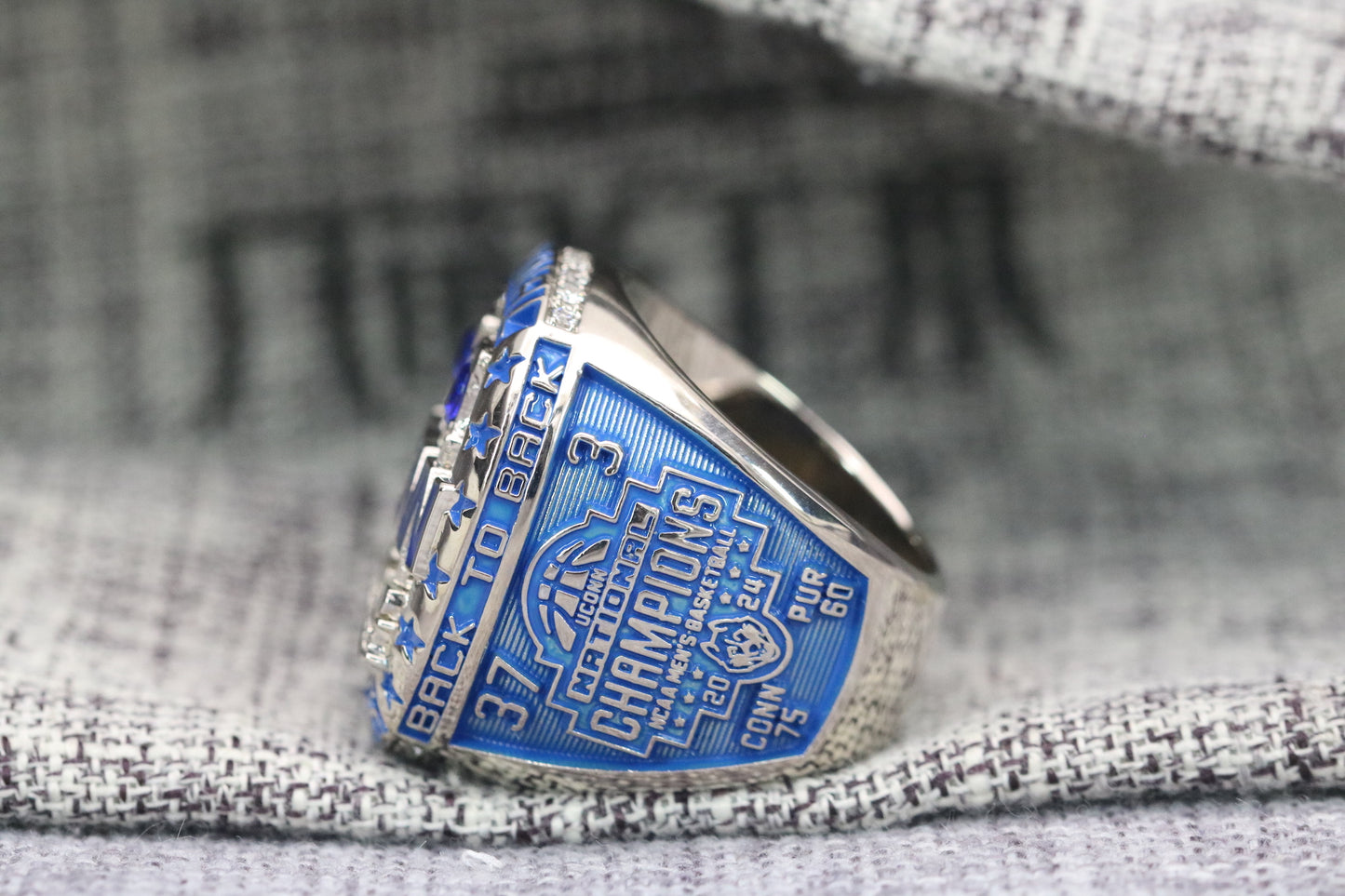 UCONN Huskies College Basketball Championship Ring (2024) - Premium Series