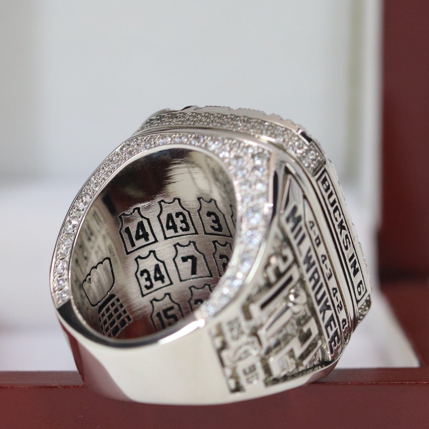 Milwaukee Bucks NBA Championship Ring Replica (2021) - Premium Series - Rings For Champs, NFL rings, MLB rings, NBA rings, NHL rings, NCAA rings, Super bowl ring, Superbowl ring, Super bowl rings, Superbowl rings, Dallas Cowboys