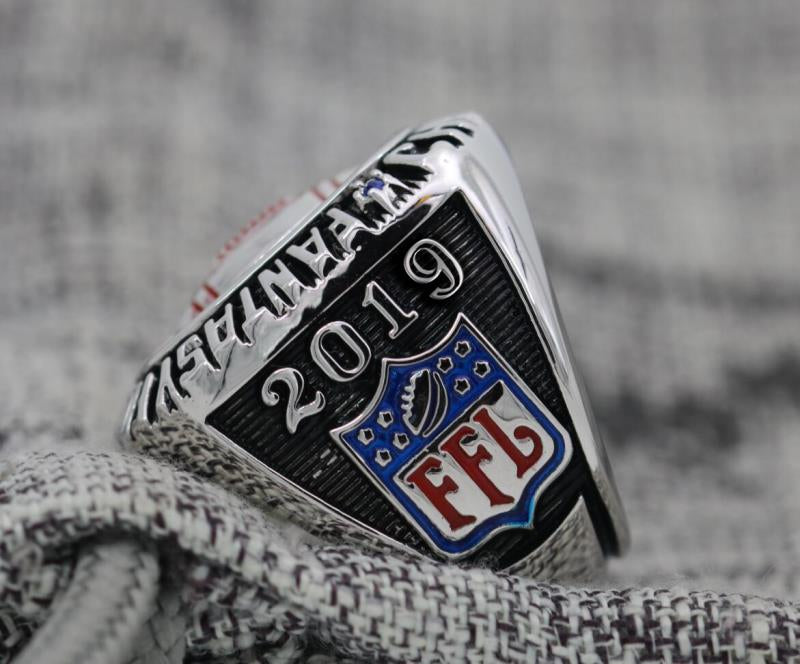 Fantasy Football Championship Ring 18k White Gold Plated (2019) - Premium Series - Rings For Champs, NFL rings, MLB rings, NBA rings, NHL rings, NCAA rings, Super bowl ring, Superbowl ring, Super bowl rings, Superbowl rings, Dallas Cowboys