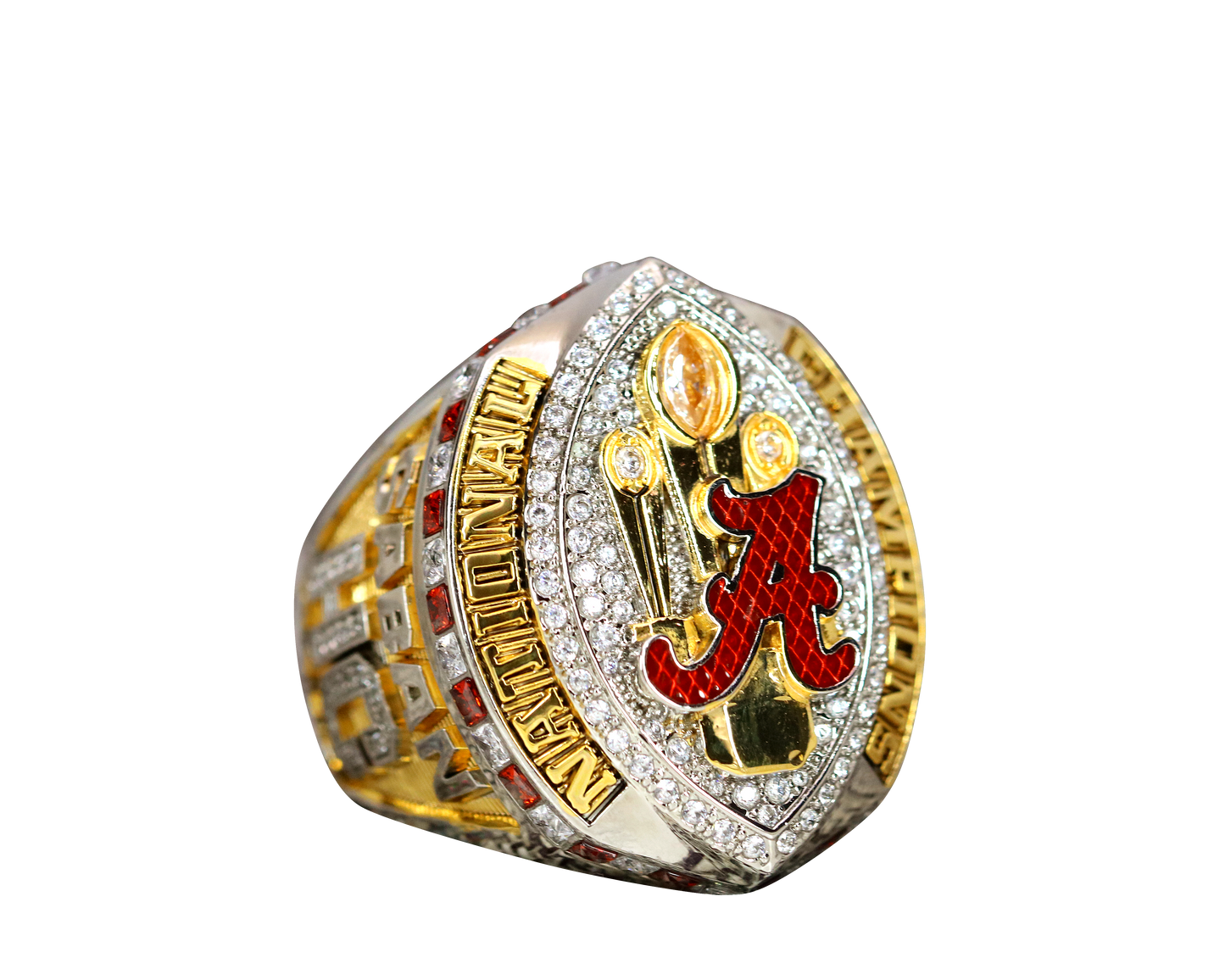 Alabama Crimson Tide College Football National Championship Ring (2020) - Premium Series - Rings For Champs, NFL rings, MLB rings, NBA rings, NHL rings, NCAA rings, Super bowl ring, Superbowl ring, Super bowl rings, Superbowl rings, Dallas Cowboys