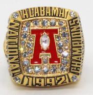 Alabama Crimson Tide College Football National Championship Ring (1992) - George Teague - Rings For Champs, NFL rings, MLB rings, NBA rings, NHL rings, NCAA rings, Super bowl ring, Superbowl ring, Super bowl rings, Superbowl rings, Dallas Cowboys