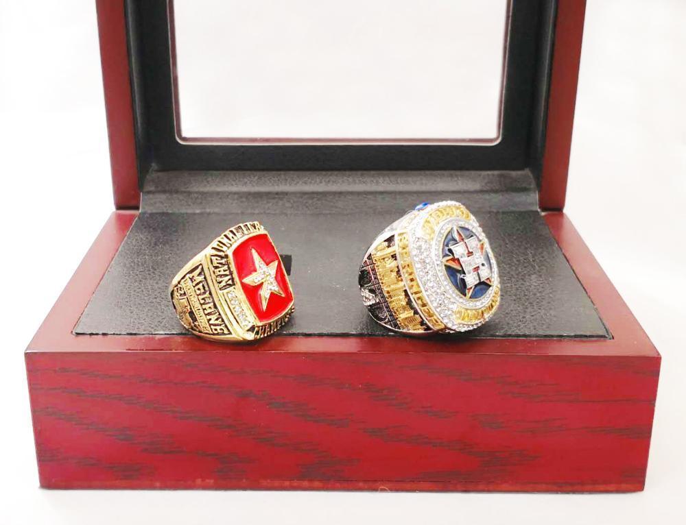 Houston Astros World Series 2 Ring Set (2005, 2017) - Rings For Champs, NFL rings, MLB rings, NBA rings, NHL rings, NCAA rings, Super bowl ring, Superbowl ring, Super bowl rings, Superbowl rings, Dallas Cowboys