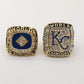 Kansas City Royals World Series 2 Ring Set (1985, 2015) - Rings For Champs, NFL rings, MLB rings, NBA rings, NHL rings, NCAA rings, Super bowl ring, Superbowl ring, Super bowl rings, Superbowl rings, Dallas Cowboys