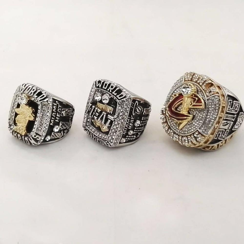 LeBron James Cleveland Cavaliers/Miami Heat NBA Basketball Championshi –  Rings For Champs
