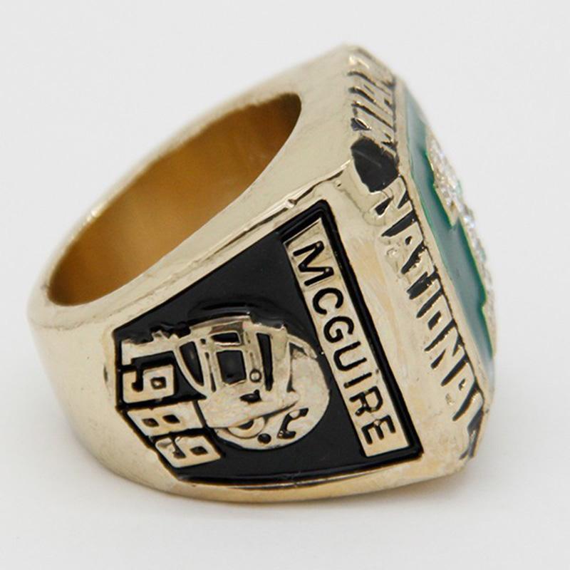 Miami (Fla.) Hurricanes College Football National Championship Ring (1989) - Rings For Champs, NFL rings, MLB rings, NBA rings, NHL rings, NCAA rings, Super bowl ring, Superbowl ring, Super bowl rings, Superbowl rings, Dallas Cowboys