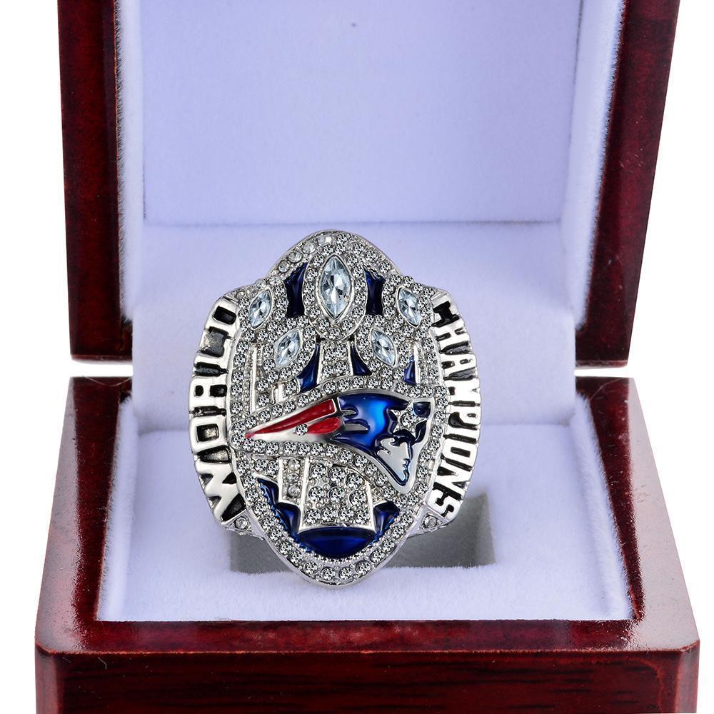 6 New England Patriots NFL Super Bowl championship rings set - MVP Ring