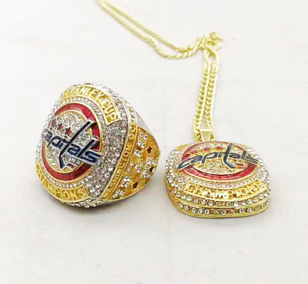 NEW Washington Capitals Stanley Cup Pendant and Chain (2018) - Rings For Champs, NFL rings, MLB rings, NBA rings, NHL rings, NCAA rings, Super bowl ring, Superbowl ring, Super bowl rings, Superbowl rings, Dallas Cowboys