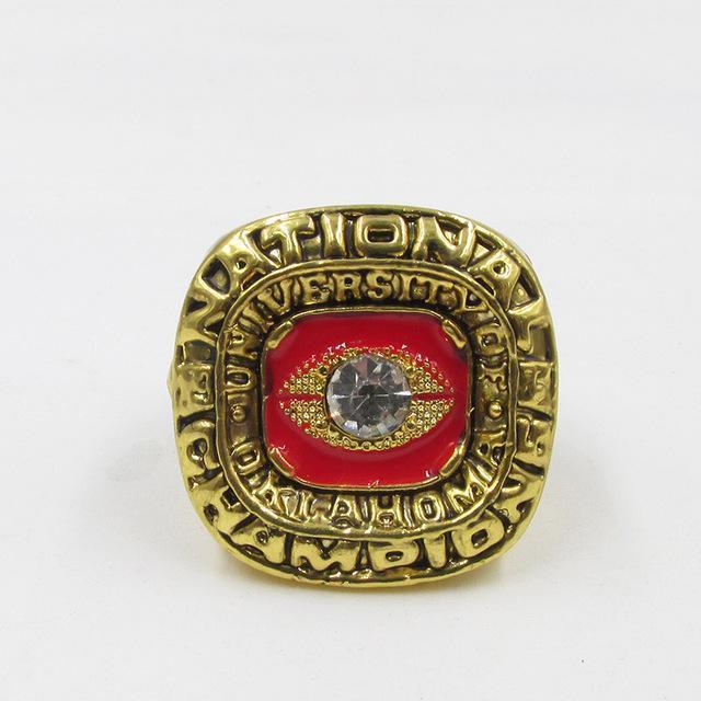 Oklahoma Sooners College Football National Championship Ring (1975) - Rings For Champs, NFL rings, MLB rings, NBA rings, NHL rings, NCAA rings, Super bowl ring, Superbowl ring, Super bowl rings, Superbowl rings, Dallas Cowboys