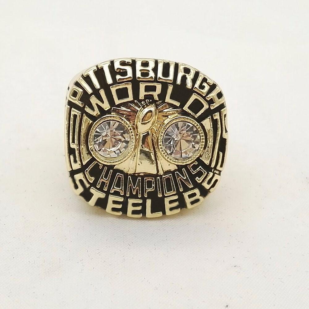 Pittsburgh Steelers Super Bowl Ring (1975) - Rings For Champs, NFL rings, MLB rings, NBA rings, NHL rings, NCAA rings, Super bowl ring, Superbowl ring, Super bowl rings, Superbowl rings, Dallas Cowboys