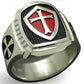 Red Armor Shield Knight Templar Crusader Ring - Rings For Champs, NFL rings, MLB rings, NBA rings, NHL rings, NCAA rings, Super bowl ring, Superbowl ring, Super bowl rings, Superbowl rings, Dallas Cowboys
