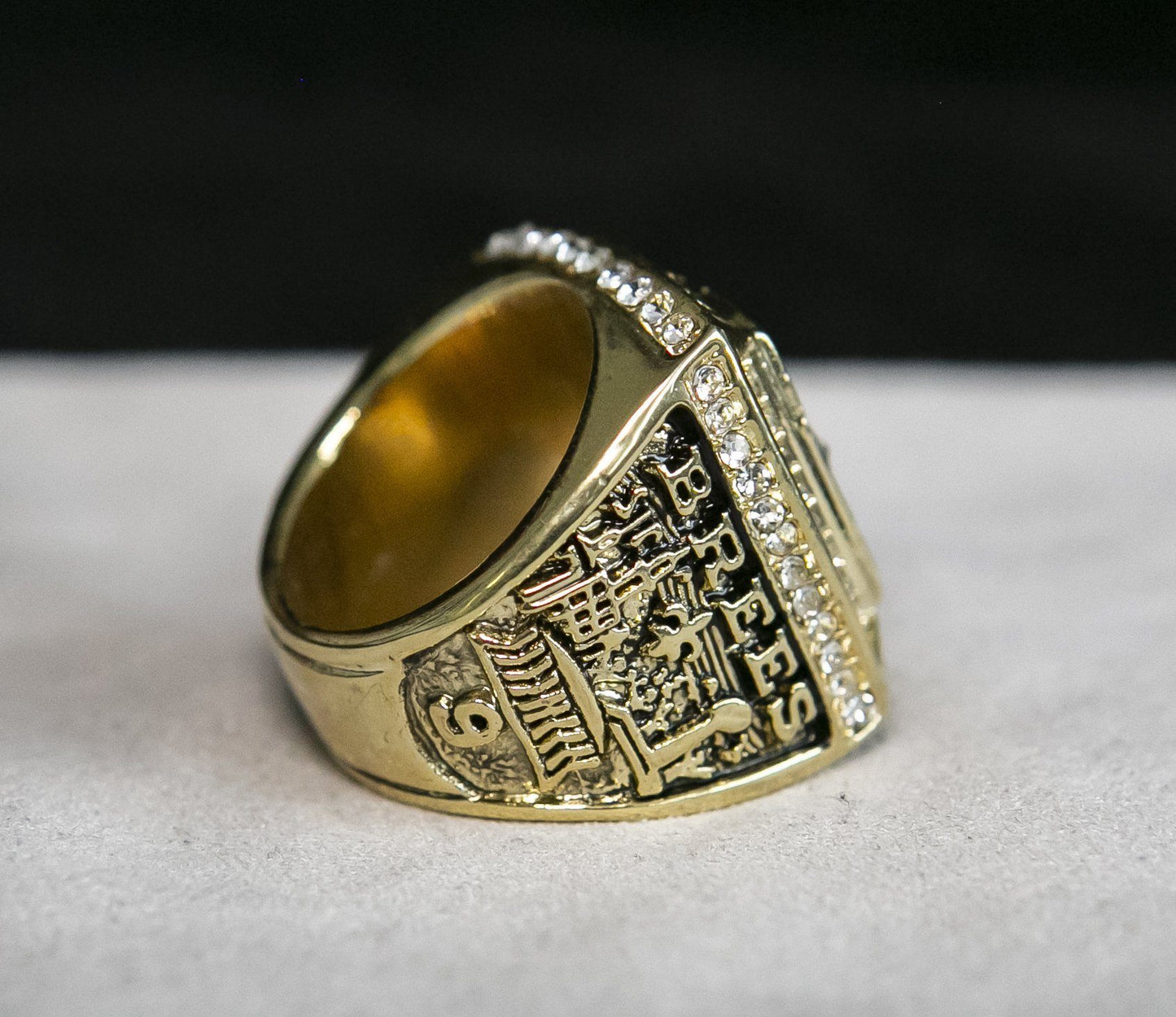 New Orleans Saints Super Bowl Ring (2009) - Rings For Champs, NFL rings, MLB rings, NBA rings, NHL rings, NCAA rings, Super bowl ring, Superbowl ring, Super bowl rings, Superbowl rings, Dallas Cowboys