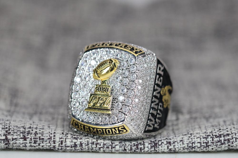 Fantasy Football Championship Ring (2020) - Premium Series - Rings For Champs, NFL rings, MLB rings, NBA rings, NHL rings, NCAA rings, Super bowl ring, Superbowl ring, Super bowl rings, Superbowl rings, Dallas Cowboys