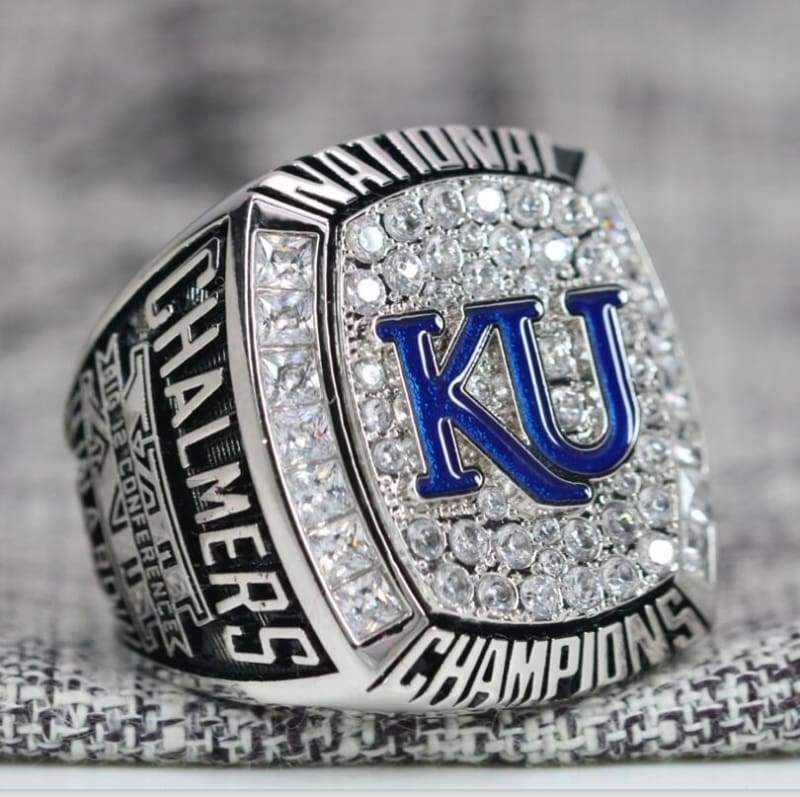 Kansas Jayhawks College Basketball Championship Ring (2008) - Premium Series - Rings For Champs, NFL rings, MLB rings, NBA rings, NHL rings, NCAA rings, Super bowl ring, Superbowl ring, Super bowl rings, Superbowl rings, Dallas Cowboys