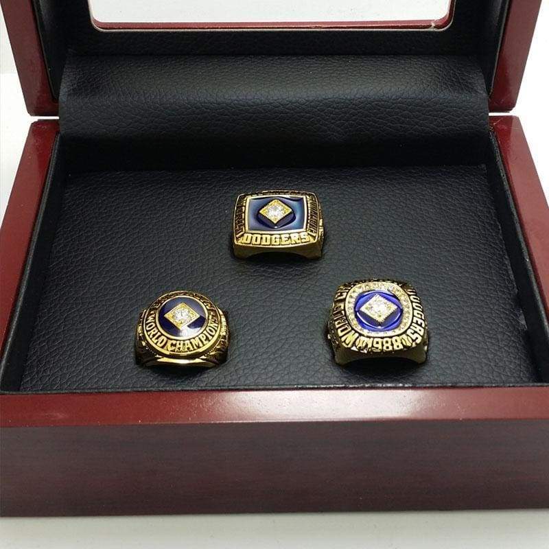Los Angeles Dodgers World Series Ring Set (1955, 1981, 1988) - Premium Series - Rings For Champs, NFL rings, MLB rings, NBA rings, NHL rings, NCAA rings, Super bowl ring, Superbowl ring, Super bowl rings, Superbowl rings, Dallas Cowboys
