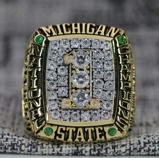 Michigan State Spartans College Basketball National Championship Ring (2000) - Premium Series - Rings For Champs, NFL rings, MLB rings, NBA rings, NHL rings, NCAA rings, Super bowl ring, Superbowl ring, Super bowl rings, Superbowl rings, Dallas Cowboys