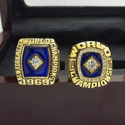New York Mets World Series Ring Set (1969, 1986) - Premium Series - Rings For Champs, NFL rings, MLB rings, NBA rings, NHL rings, NCAA rings, Super bowl ring, Superbowl ring, Super bowl rings, Superbowl rings, Dallas Cowboys