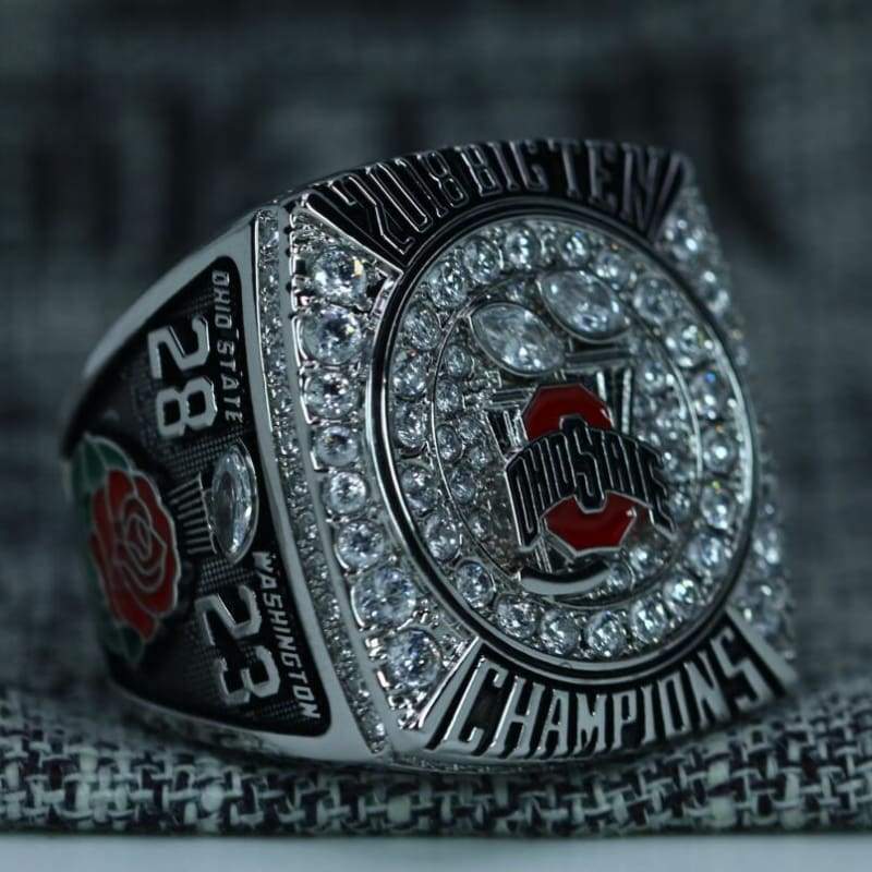 Ohio State Buckeyes Big 10 Rose Bowl Championship Ring (2018) - Premium Series - Rings For Champs, NFL rings, MLB rings, NBA rings, NHL rings, NCAA rings, Super bowl ring, Superbowl ring, Super bowl rings, Superbowl rings, Dallas Cowboys