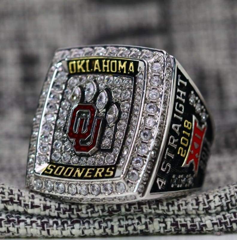 Oklahoma Sooners Big 12 Championship Ring (2018) - Premium Series - Rings For Champs, NFL rings, MLB rings, NBA rings, NHL rings, NCAA rings, Super bowl ring, Superbowl ring, Super bowl rings, Superbowl rings, Dallas Cowboys