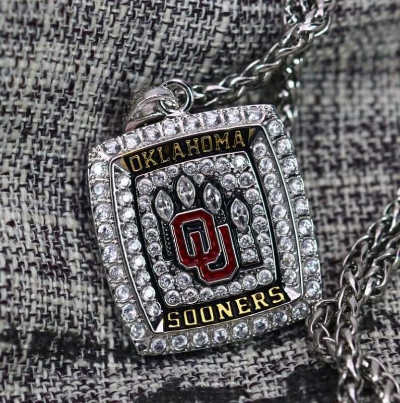 Oklahoma Sooners College Championship Pendant (2018) - Premium Series - Rings For Champs, NFL rings, MLB rings, NBA rings, NHL rings, NCAA rings, Super bowl ring, Superbowl ring, Super bowl rings, Superbowl rings, Dallas Cowboys