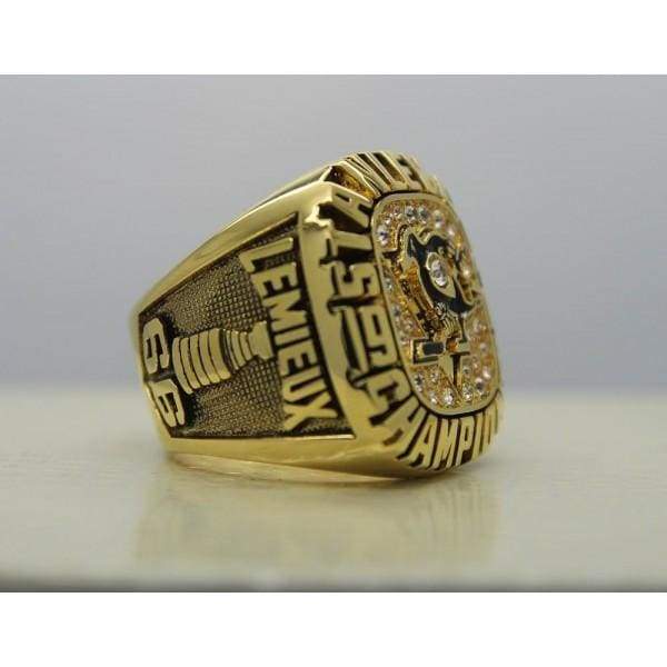 Pittsburgh Penguins Stanley Cup Ring (1991) - Premium Series - Rings For Champs, NFL rings, MLB rings, NBA rings, NHL rings, NCAA rings, Super bowl ring, Superbowl ring, Super bowl rings, Superbowl rings, Dallas Cowboys
