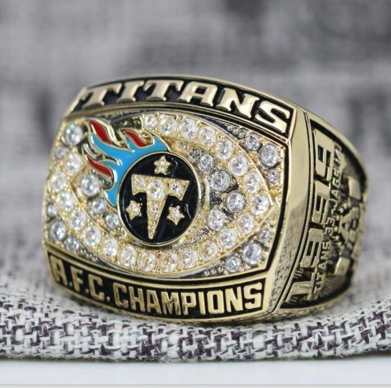 Tennessee Titans AFC Championship Ring (1999) - Premium Series - Rings For Champs, NFL rings, MLB rings, NBA rings, NHL rings, NCAA rings, Super bowl ring, Superbowl ring, Super bowl rings, Superbowl rings, Dallas Cowboys